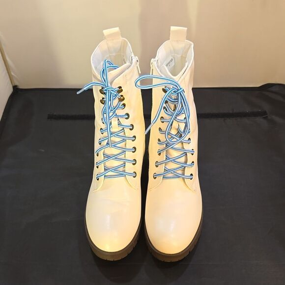 BRAND NEW DREAM PAIRS LACE-UP ROUND-TOE WOMEN'S BOOTS - Picture 3 of 14